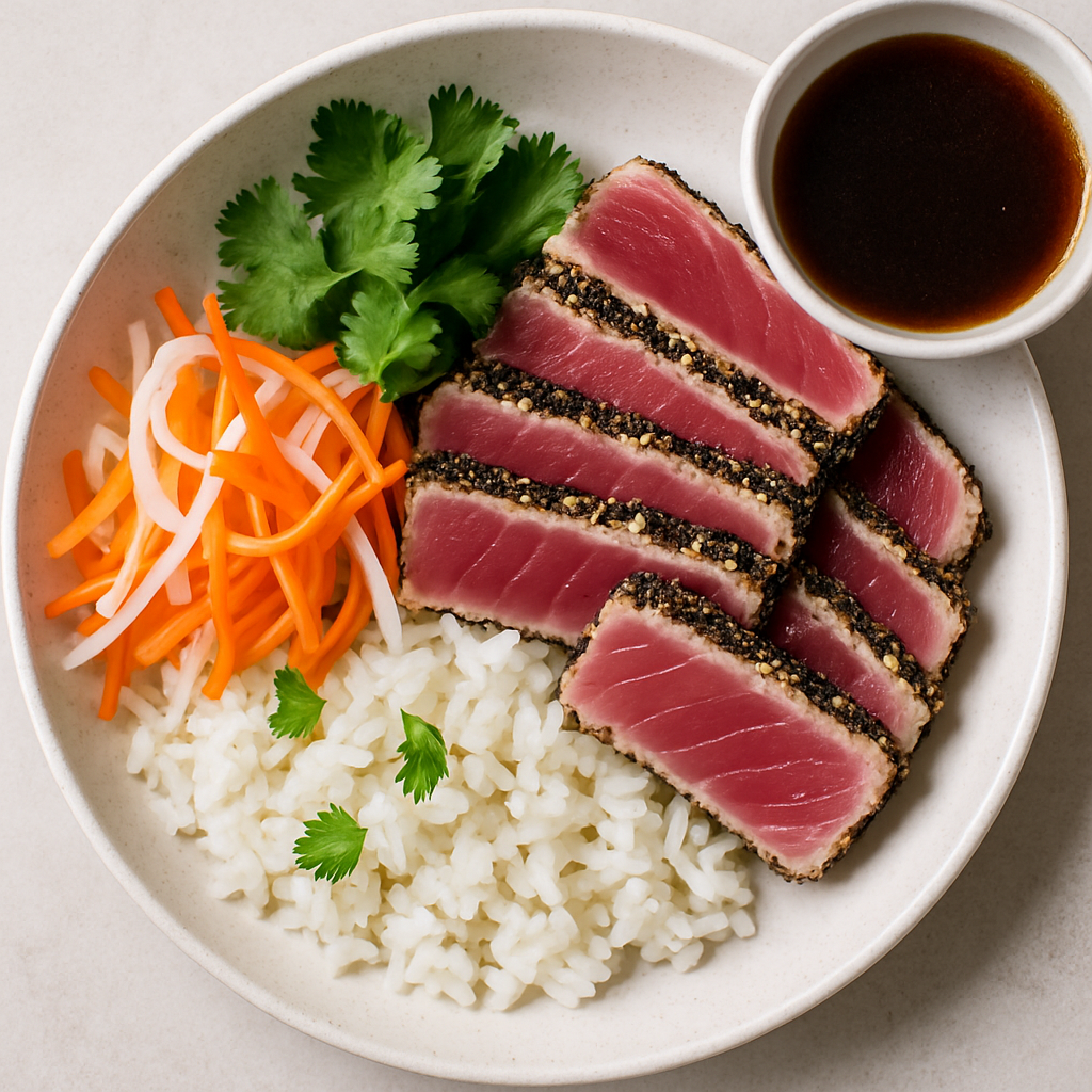 Deconstructed Ahi Tuna Bánh Mi