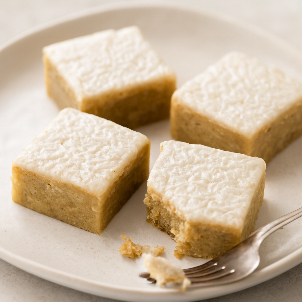 Fudgy Banana Bars with Vanilla Bean Browned Butter Glaze