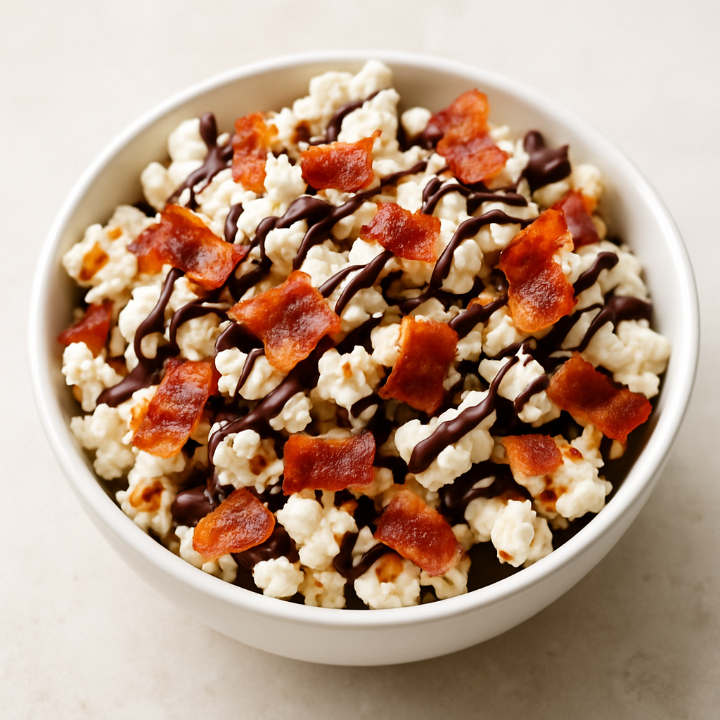 Bacon Chocolate Covered Popcorn