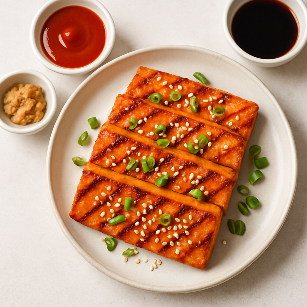 Tofu a la Parrilla con Sriracha
