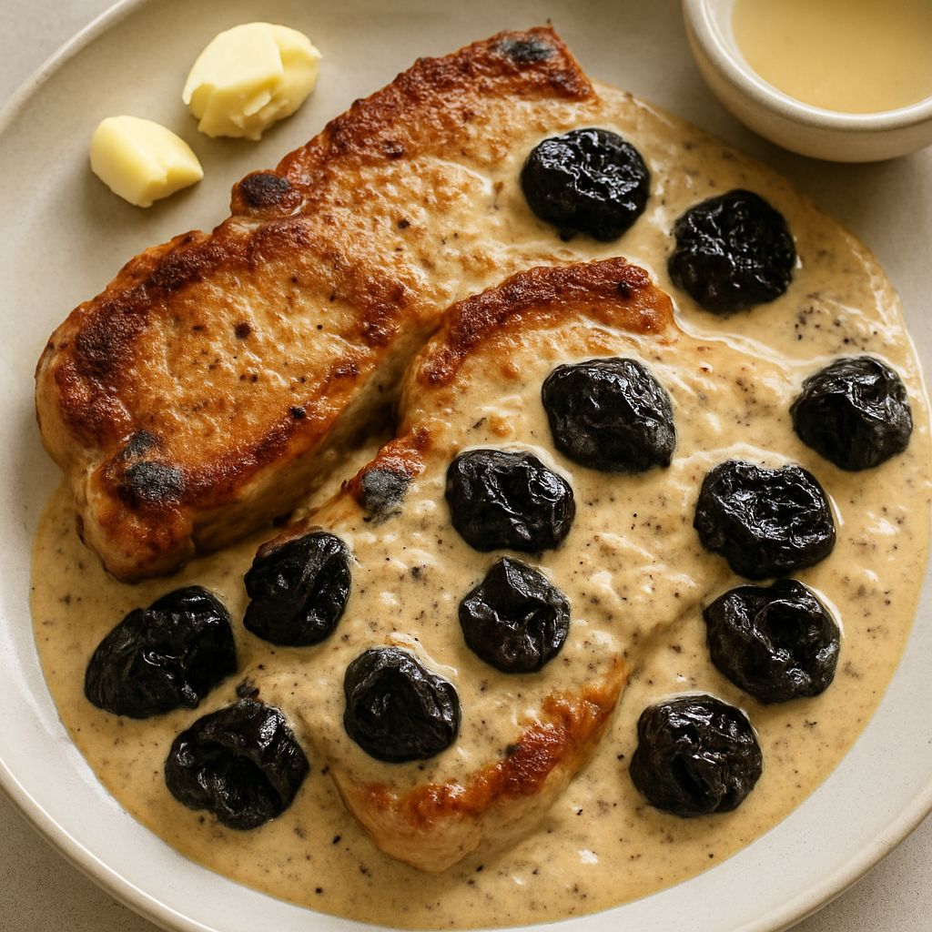 Pork Chops with Prune Sauce