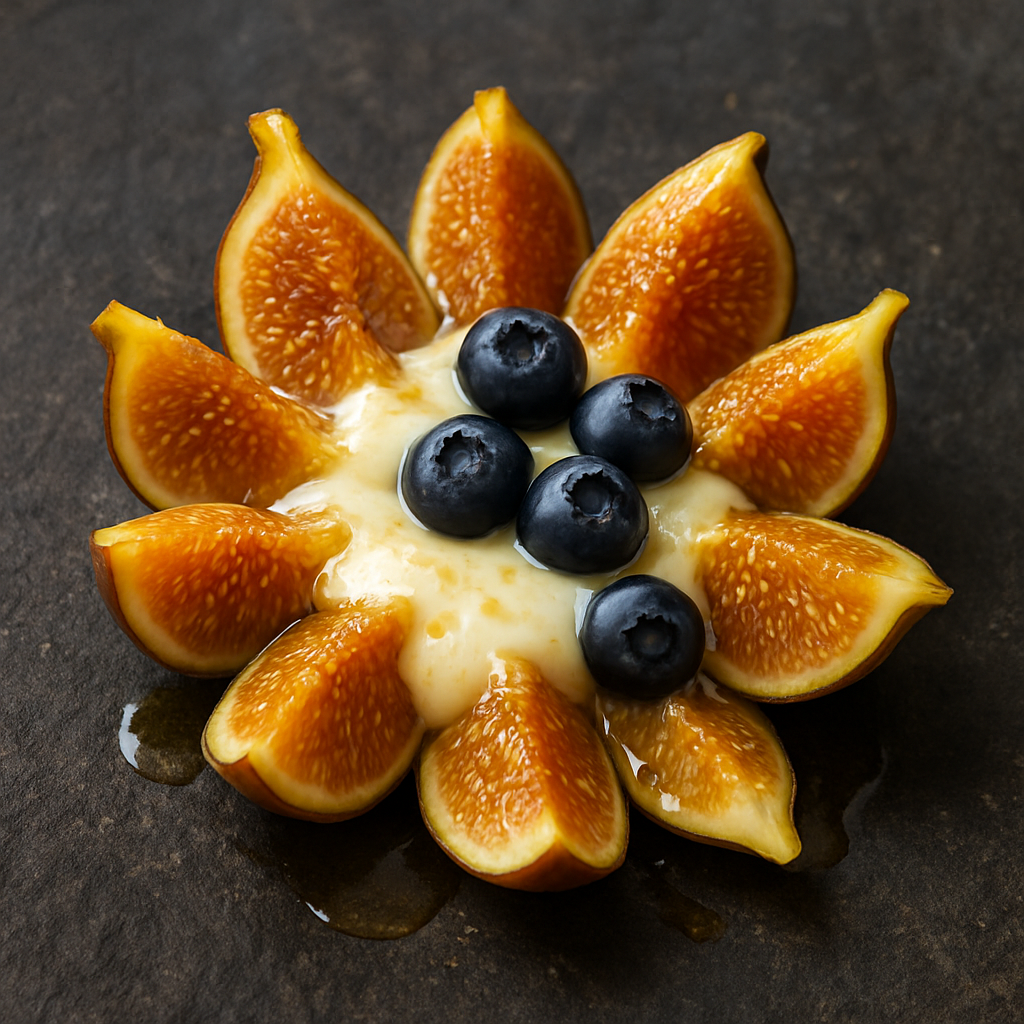Higos Caramelizados con Queso Derretido