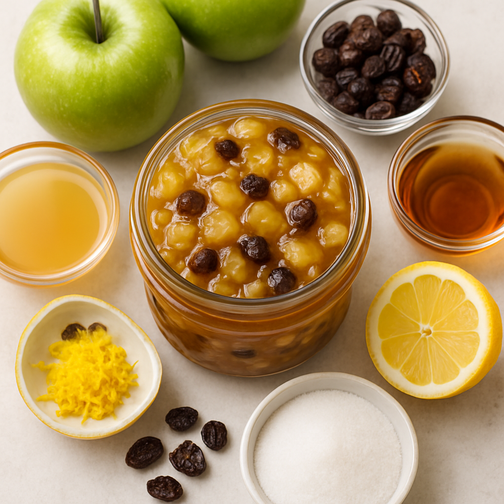 Rum Raisin Apple Pie Jam