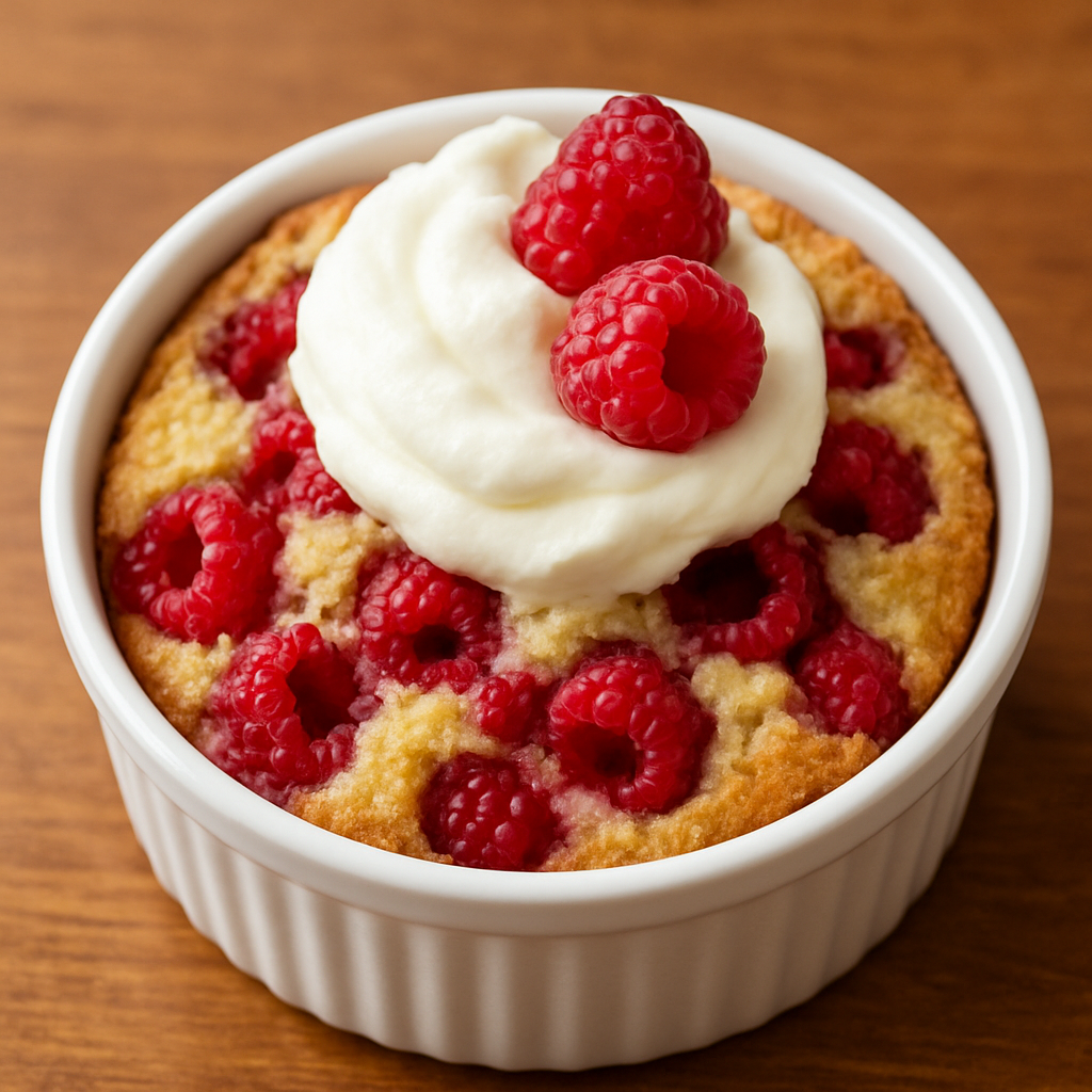 Simple Raspberry Cobbler
