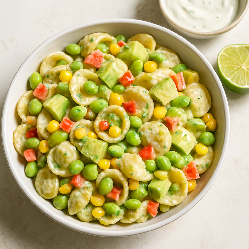 Ensalada de Pasta Cremosa Saludable de Verano