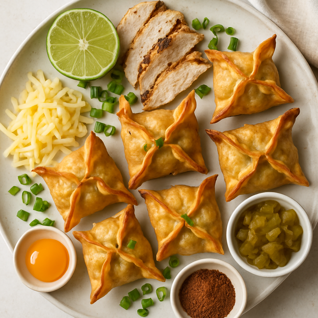 Jerk Chicken Rangoons