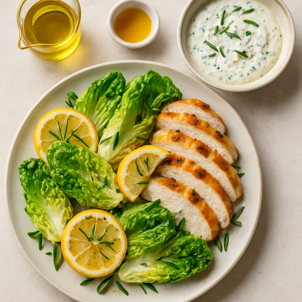 Pollo al Limón con Aderezo de Estragón