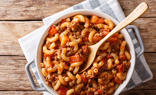 Beefy Macaroni and Cheese