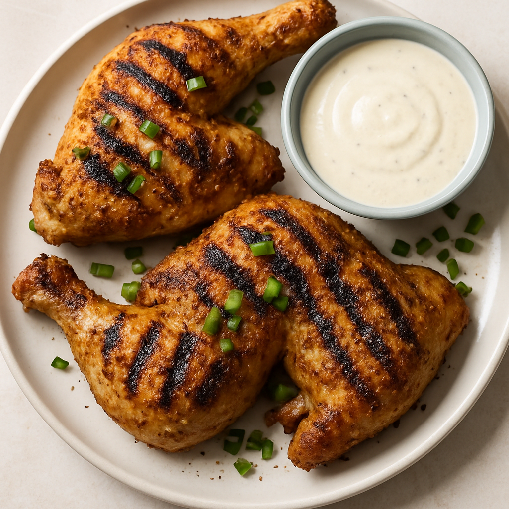Grilled Chicken Quarters