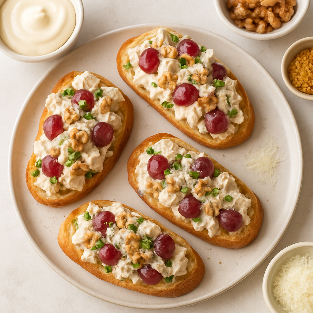 Bruschettas de Ensalada de Pollo