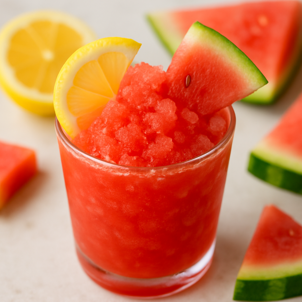 Watermelon Lemon Drop Slushies