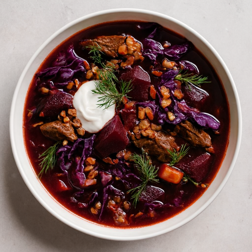 Borscht en Olla de Cocción Lenta