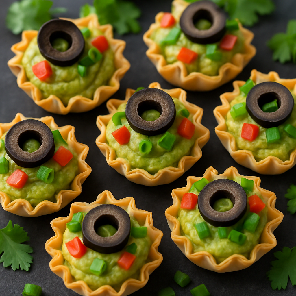 Mini Guacamole & Olive Cups