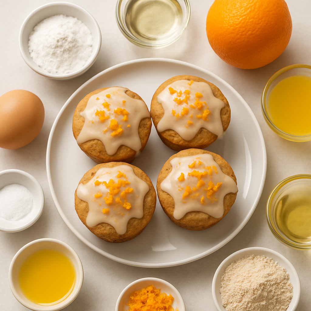 Magdalenas Glaseadas con Naranja