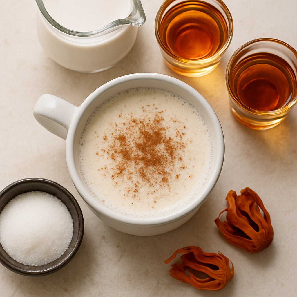 Ponche Caliente de Leche con Calvados
