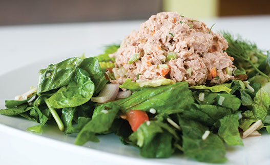 Tuna Salad on Greens
