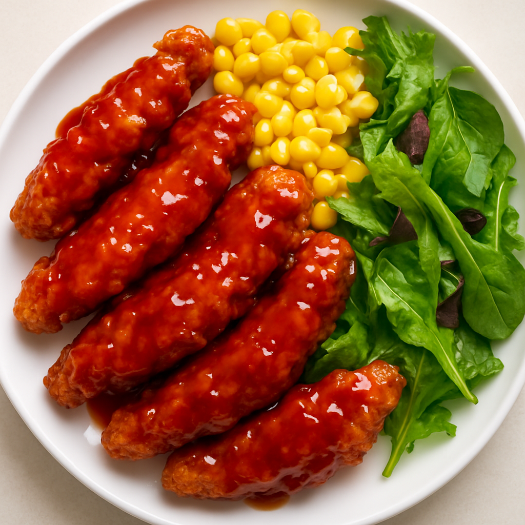Tiras de Pollo Crujiente con Miel y Chipotle