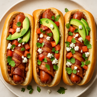Bacon-Wrapped Sonoran Hot Dogs