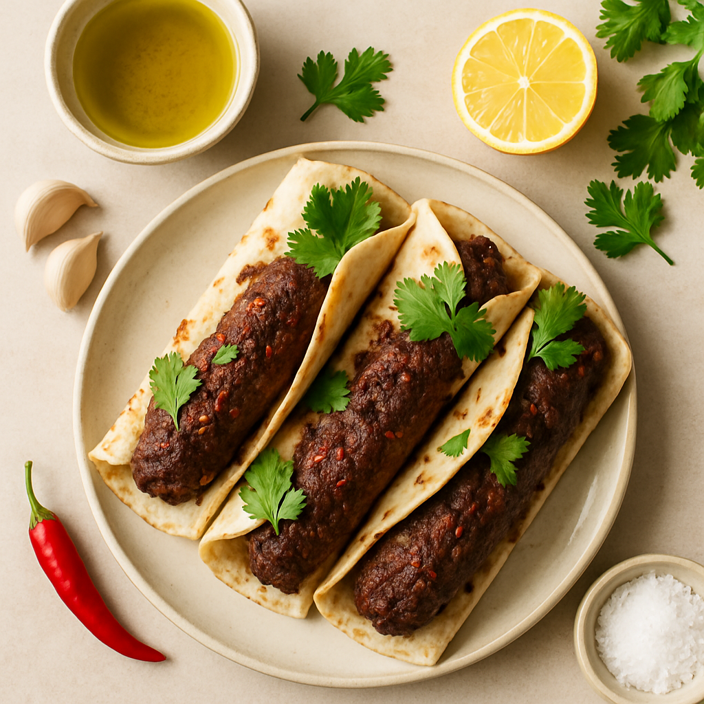 Spicy Beef Kebab Rolls