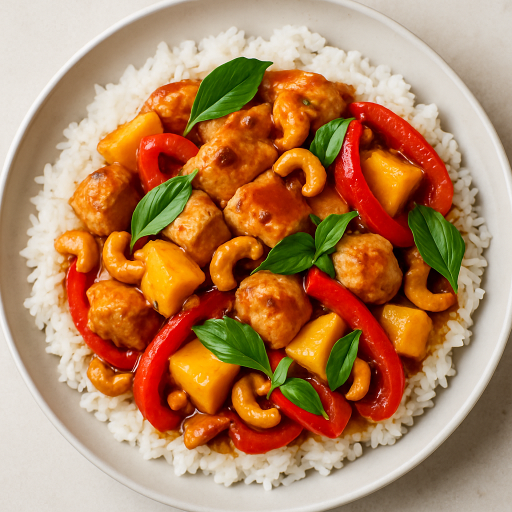 Thai Mango Chicken Stir Fry