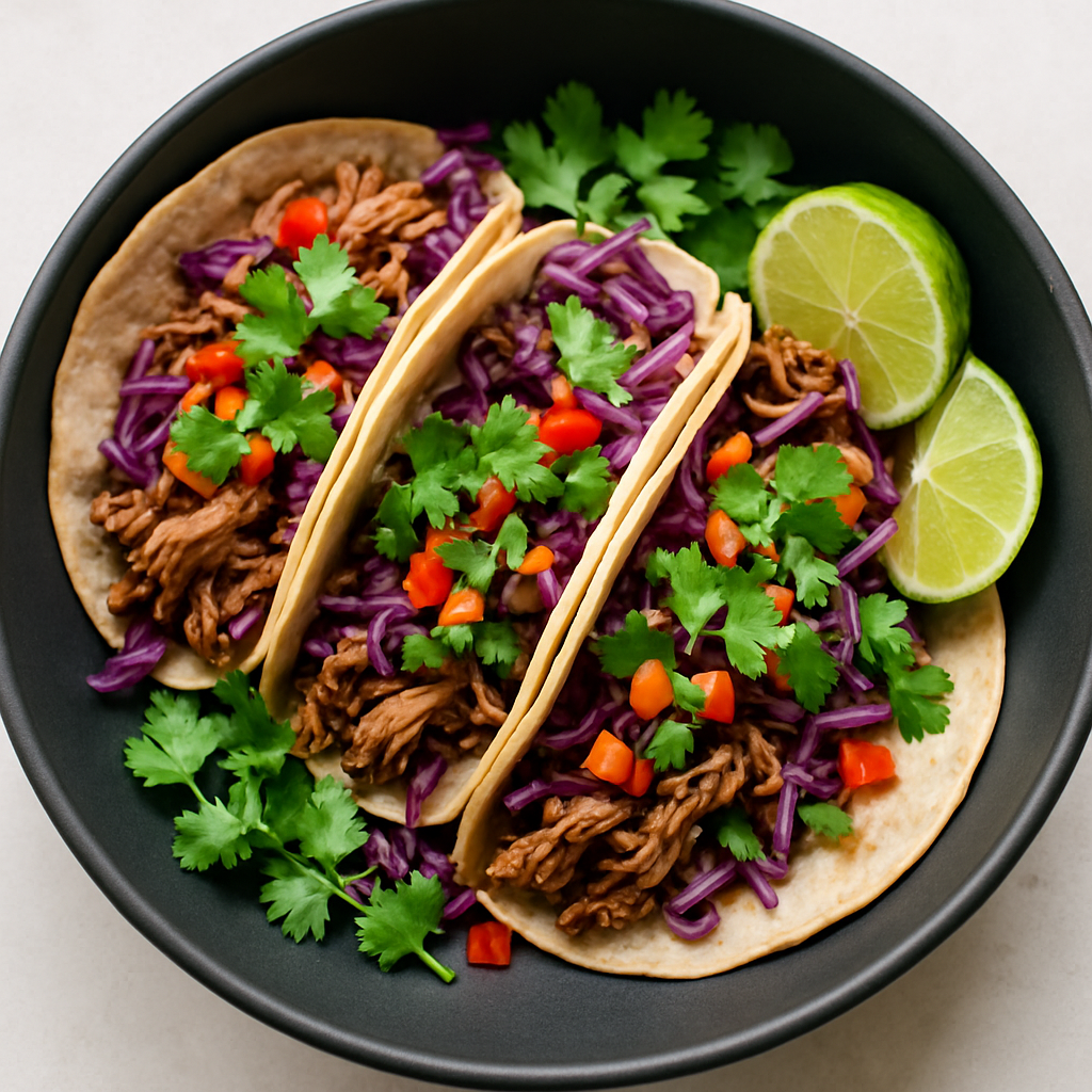 Tacos de Cerdo Asiático con 5 Especias