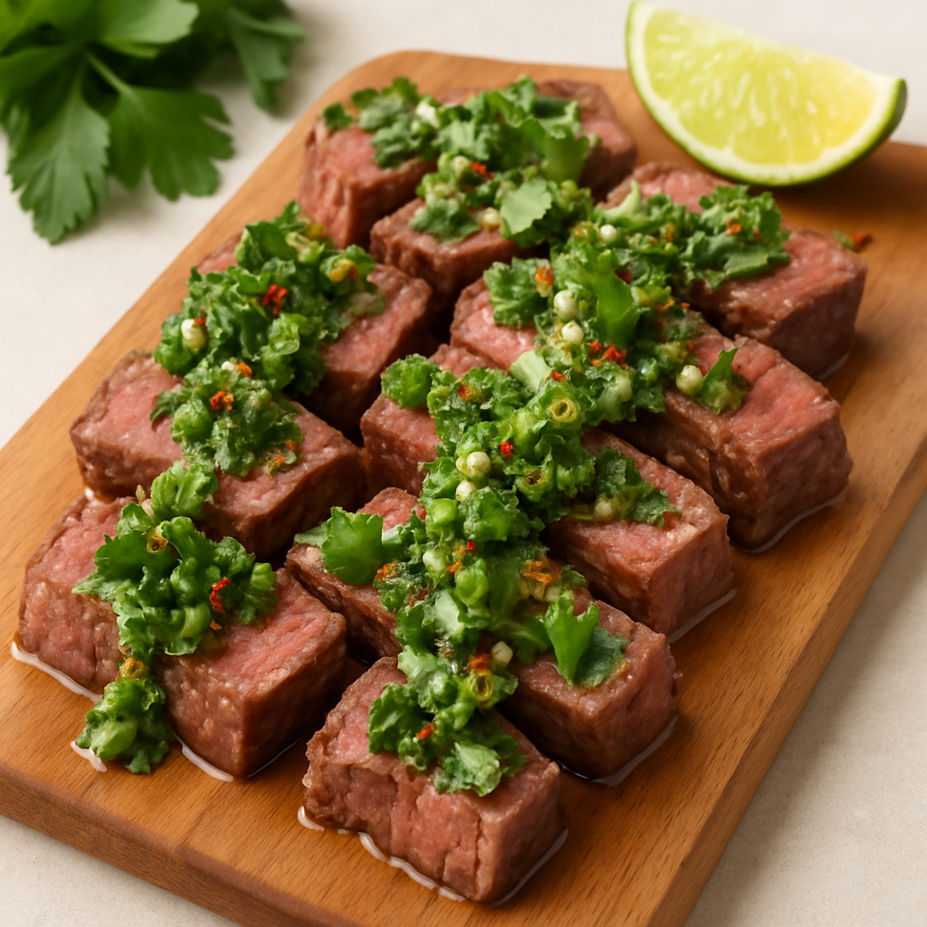 Steak with Chimichurri Sauce