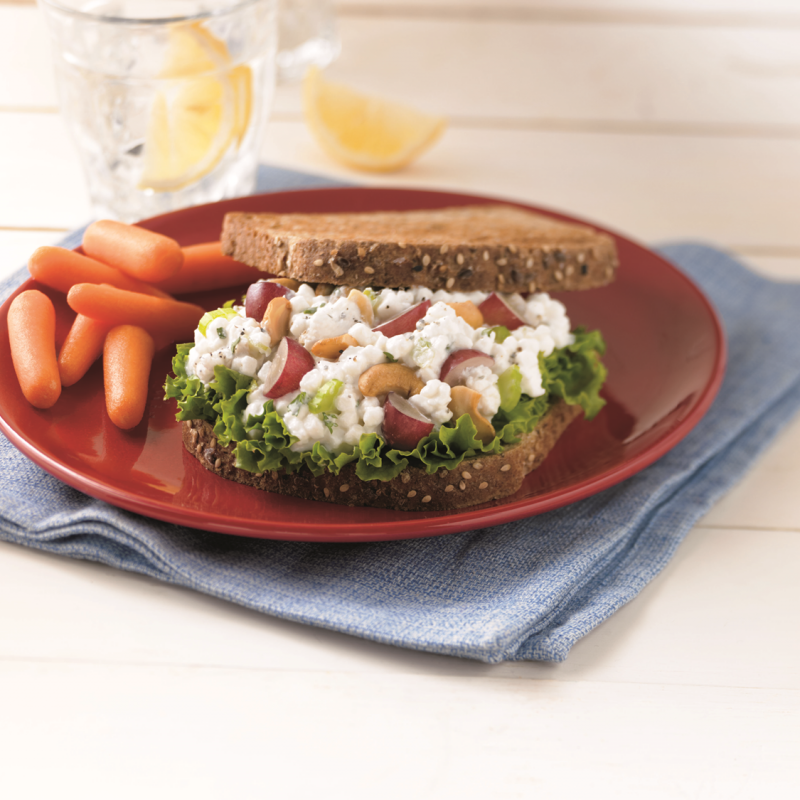 Grape and Cashew Salad Sandwich
