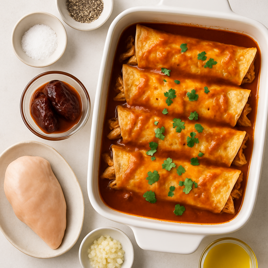 Enchiladas de Pollo Ligeras