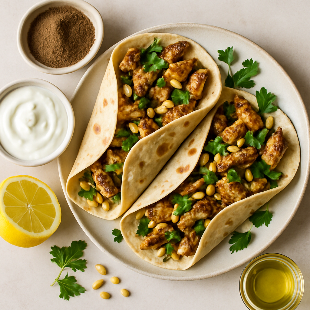 Envoltorios de Pollo Libanés