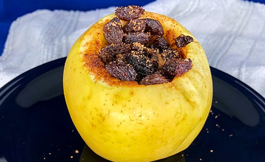 Festive Microwave Baked Apples