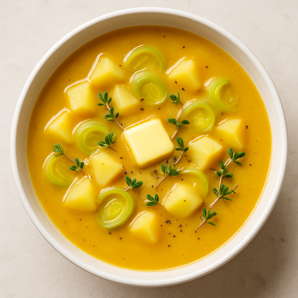 Golden Potato Leek Soup