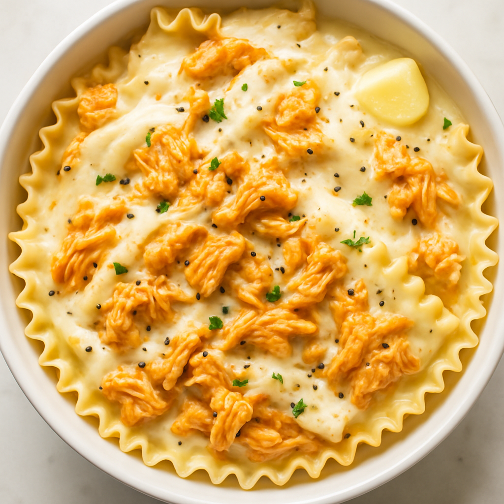 Lasaña de Pollo Buffalo Alfredo