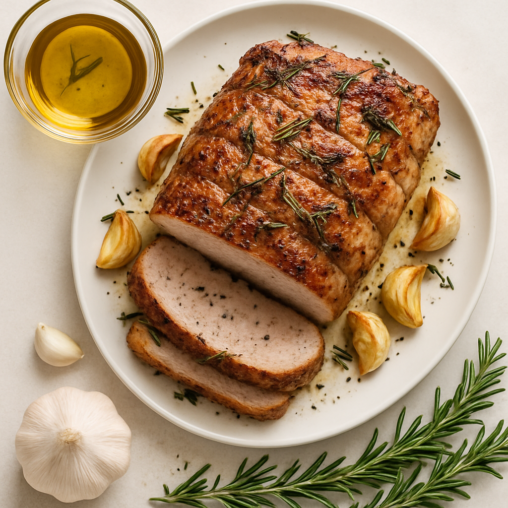 Garlic-and-Rosemary Roast Pork Loin
