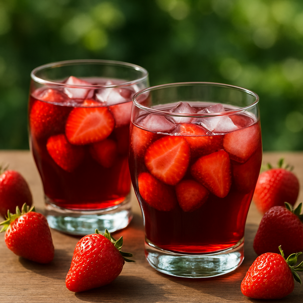 Ponche de Vino y Fresas Alemán (Erdbeerbowle)