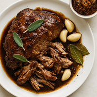 Slow-Cooker Pork Shoulder With Brown Sugar & Balsamic Glaze