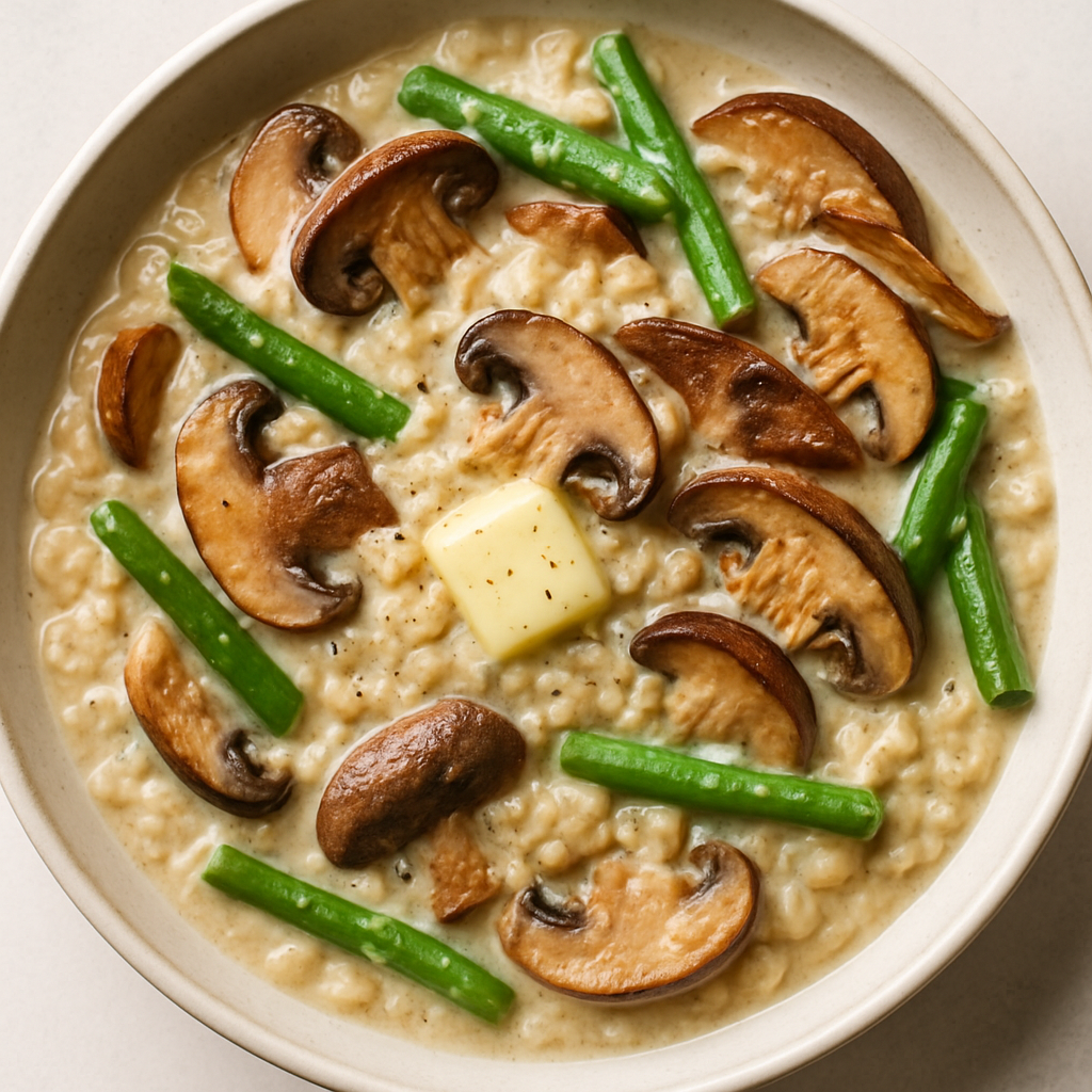 Mezcla Cremosa de Arroz con Hongos
