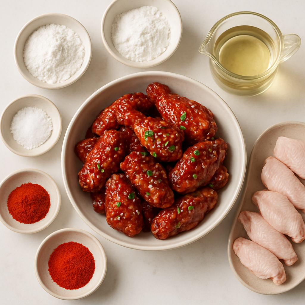 Korean Sweet and Spicy Chicken Wings