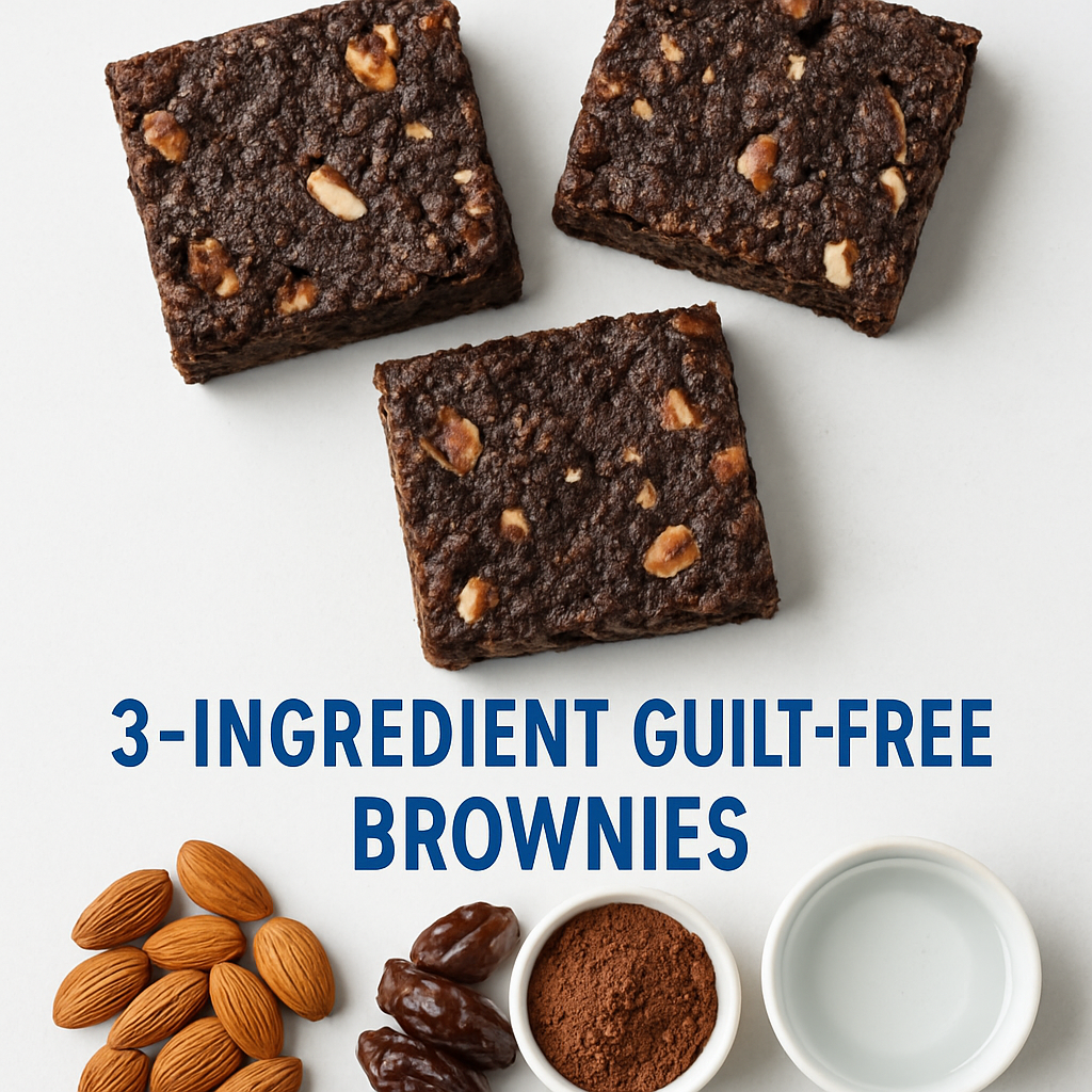 3-Ingredient Guilt-Free Brownies