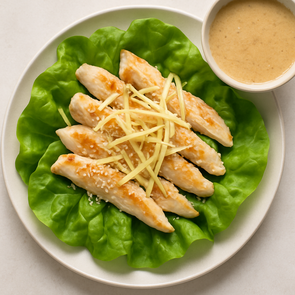 Chicken Salad with Sesame-Miso Dressing