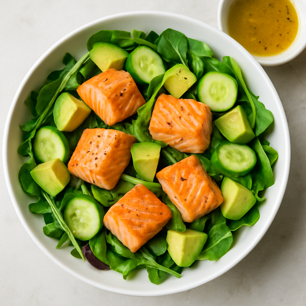 Salmon, Avocado & Cucumber Salad