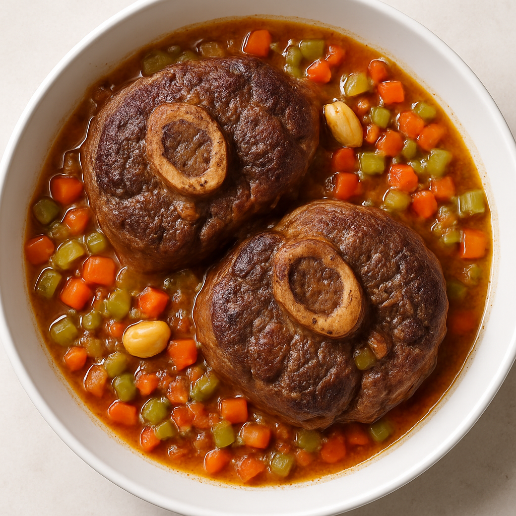 Garlicky Braised Beef Shanks