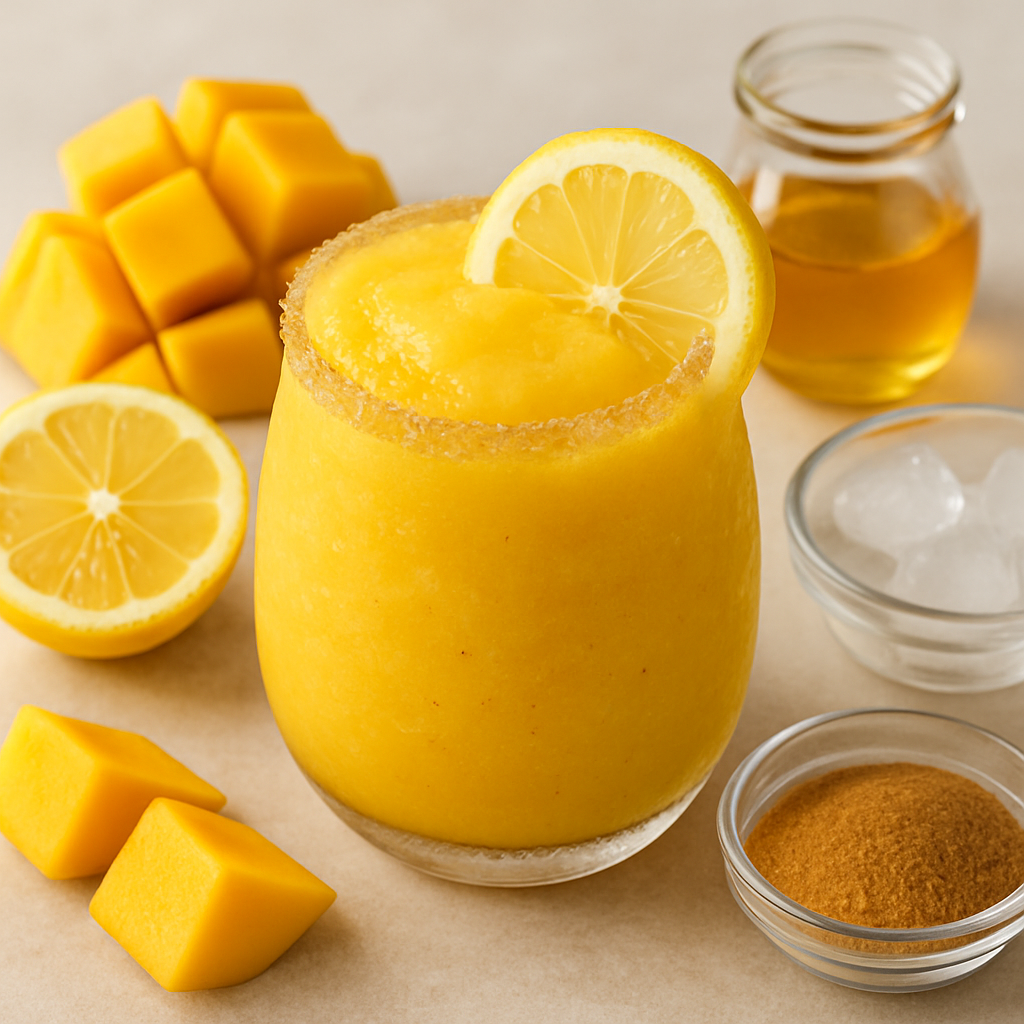 Frozen Mango Lemonade Mocktail