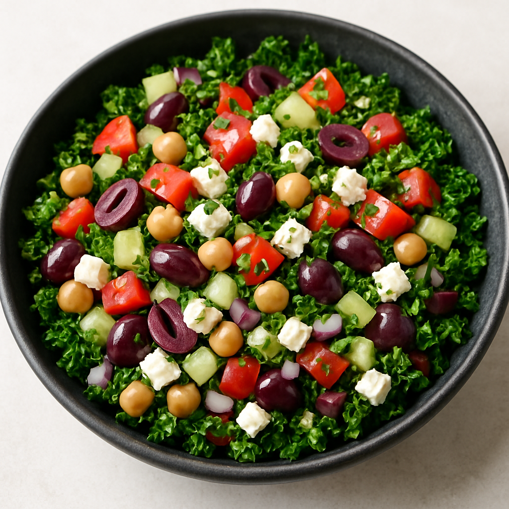 Chopped Kale Greek Salad