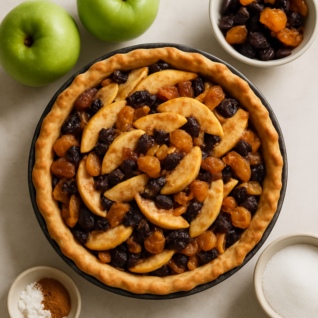 Winter Apple and Dried-Fruit Pie