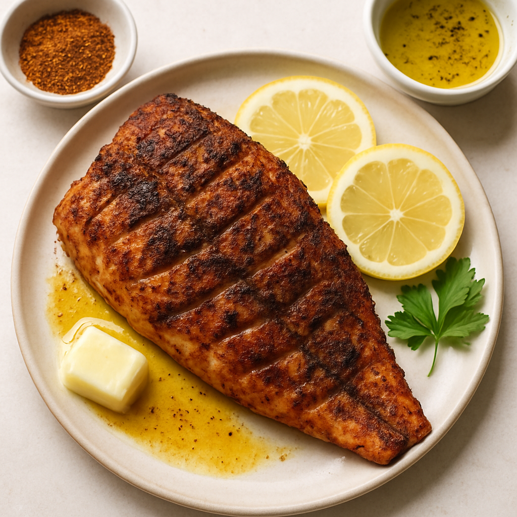 Pargo Rojo a la Parrilla al Estilo Cajun