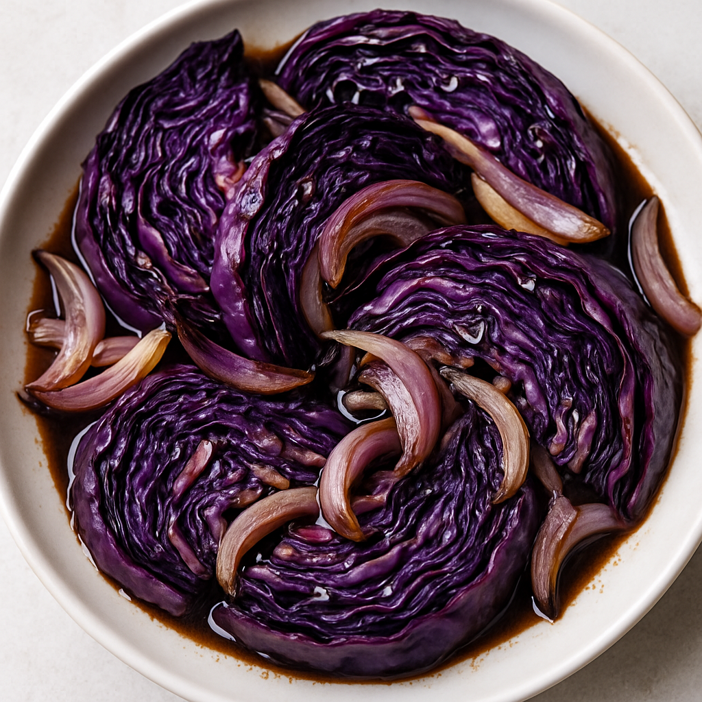 Repollo Rojo Asado con Bálsamico