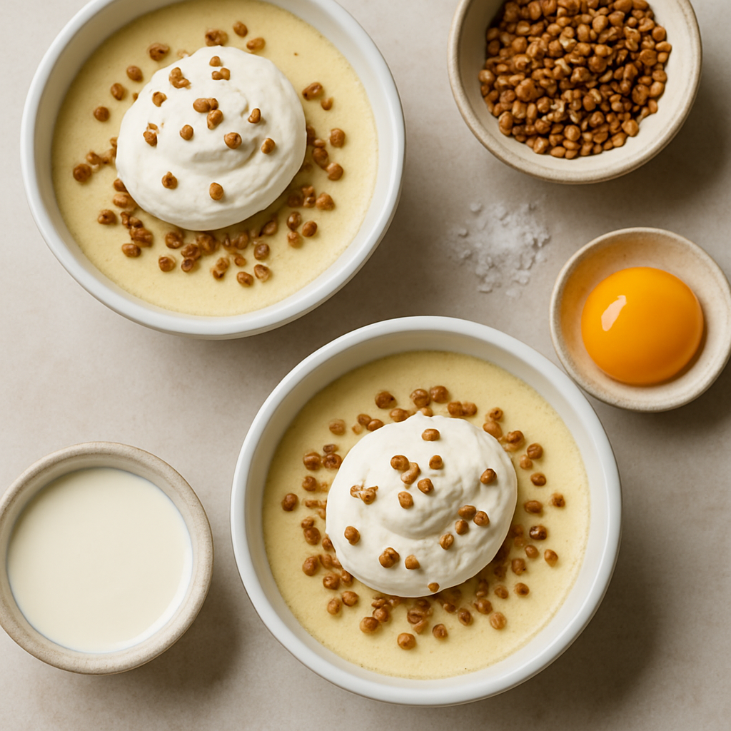 Roasted-Buckwheat Custards