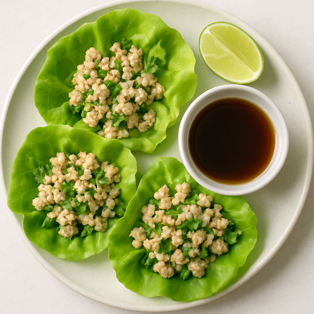Envoltorios Fáciles de Lechuga con Pollo