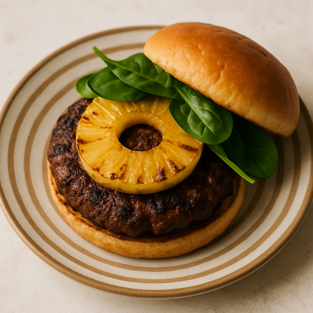 Hamburguesas Hawaianas Dulces de Pavo