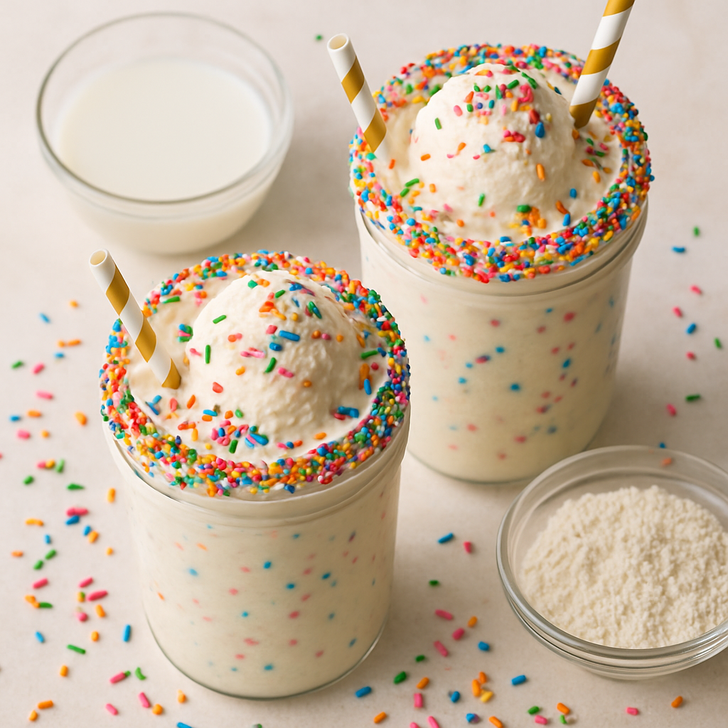 Birthday Cake Milkshakes